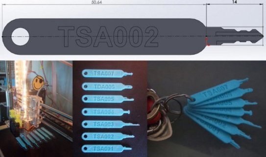 Code-sharing site blueprints by the TSA master key found on Github. (Source: Github)